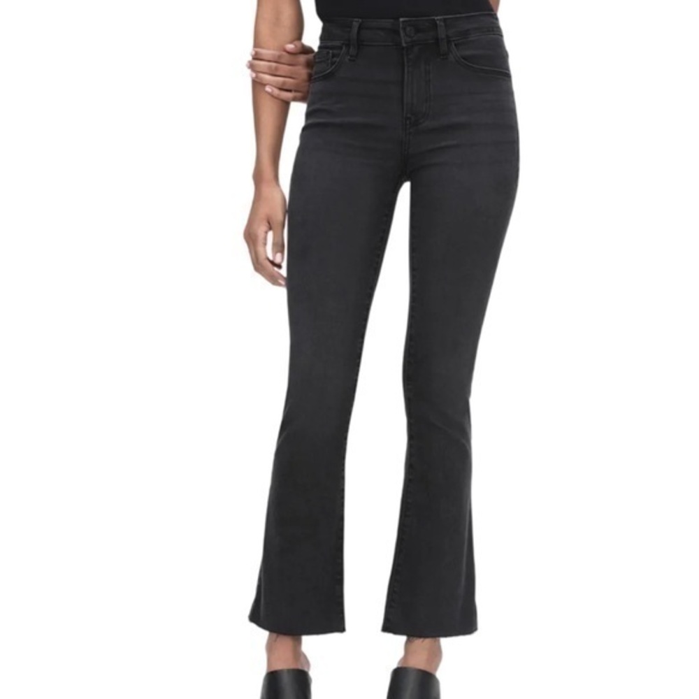 FRAME Women's Le Cropped Mini Boot Raw Edge Jeans Size 29 Color Kerry